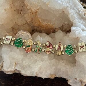 Vintage Christmas Themed Bracelet